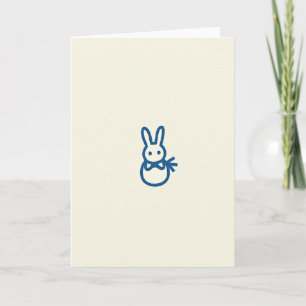 Blue Bunny Eenvoudige Zoete Kaart