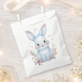 Blue Bunny-feestthema, bosdieren baby shower Bedankzakje