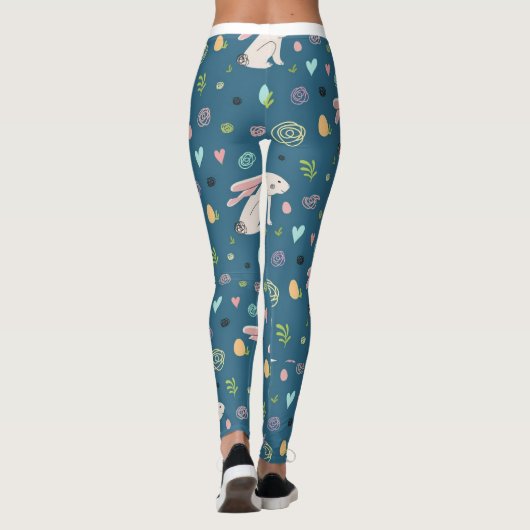 Blue Bunny Leggings (Achterkant)