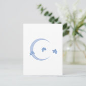 BLUE BUNNY MOON BRIEFKAART (Staand voorkant)