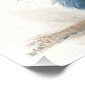 Blue Bunny Mouse: Een beetje Whimsy Bunny Perfect Poster (Hoek)