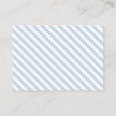 Blue bunny paasboek voor baby shower kaarten (Achterkant)