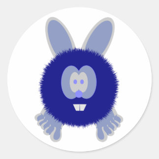 Blue Bunny Pom Pom Pal Stickers