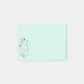 Blue Bunny Post-it Note Pad (Voorkant)