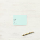 Blue Bunny Post-it Note Pad (Op bureau)