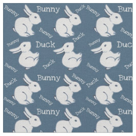 Blue Bunny Rabbit Duck Illusion Child's Neursery Stof
