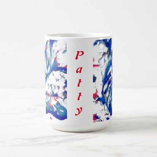 Blue Bunny Rabbit Koffiemok (Center)