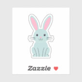 Blue Bunny Sticker (Vel)