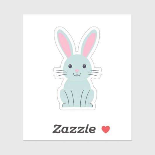 Blue Bunny Sticker (Vel)