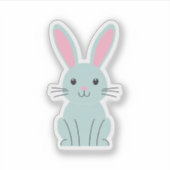 Blue Bunny Sticker (Voorkant)