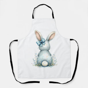 Blue Bunny Tail Cottontail Paashaas met Eieren Schort