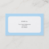 Blue Bunny Visitekaartje (Achterkant)