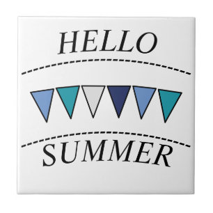 Blue Bunting Hallo Summer Tegeltje