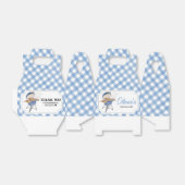 Blue Burger BBQ Baby shower Bedankdoosjes (Uitgevouwen)
