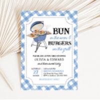 Blue Burger BBQ Baby shower