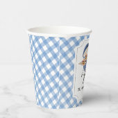 Blue Burger BBQ Baby shower Papieren Bekers (Rechts)