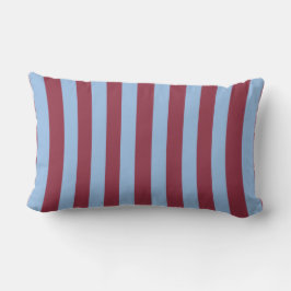 Blue & Burgundy Striped Buitenkussen