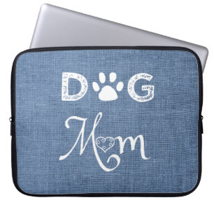 Blue Burlap Dog-laptophoes Laptop Sleeve