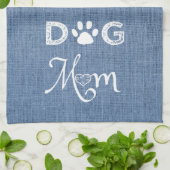 Blue Burlap Dog Ma Kitchen Towel Theedoek (Gevouwen)