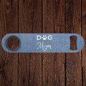 Blue Burlap Dog Ma Steel Bottle Open Speed Flessenopener