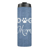 Blue Burlap Dog Ma Thermal Tumbler Thermosbeker (Voorkant)
