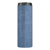 Blue Burlap Dog Ma Thermal Tumbler Thermosbeker (Achterkant)