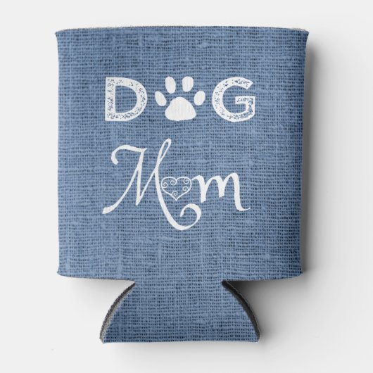 Blue Burlap Dog mam koeler (Voorkant)