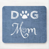 Blue Burlap Dog mama Muismat (Voorkant)
