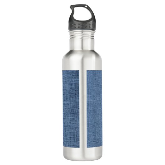 Blue Burlap Dog mama Water Fles (Achterkant)
