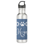 Blue Burlap Dog mama Water Fles (Voorkant)