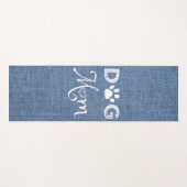 Blue Burlap Dog mama Yoga Mat (Voorkant (horizontaal))