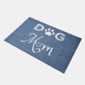 Blue Burlap Dog Mat (Schuin)