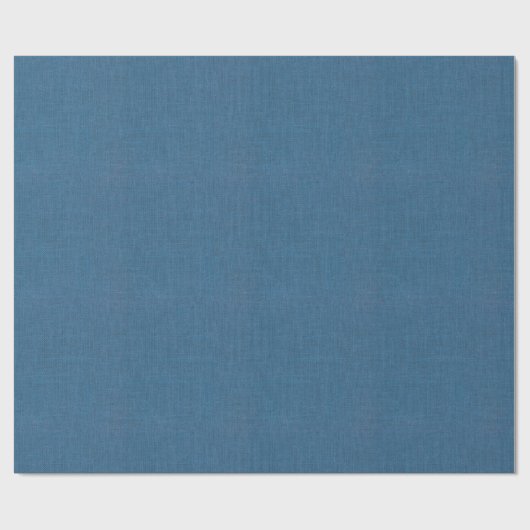 Blue Burlap Texture Cadeaupapier (Vlak)