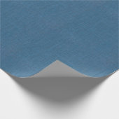 Blue Burlap Texture Cadeaupapier (Hoek)