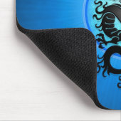 Blue Burst Chinese Dragon Muismat (Hoek)