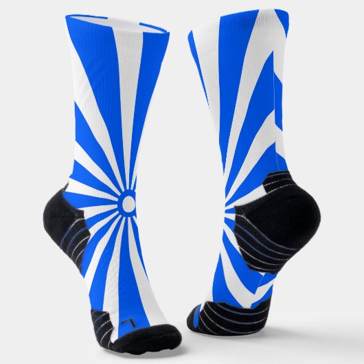 Blue Burst Energy Pattern Socks Sokken (Gebogen)