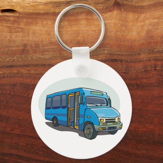 Blue Bus Sleutelhanger (Voorkant)
