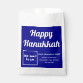 Blue Business Brand | Hanukkah | papieren zak Bedankzakje (Voorkant)