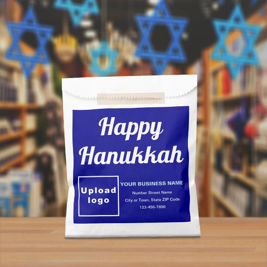 Blue Business Brand | Hanukkah | papieren zak Bedankzakje