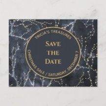 Blue Business Holiday Event Save the Date Briefkaa