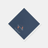 Blue Business logo + tekst Bedrijfsmerk Modern Servet (Hoek)