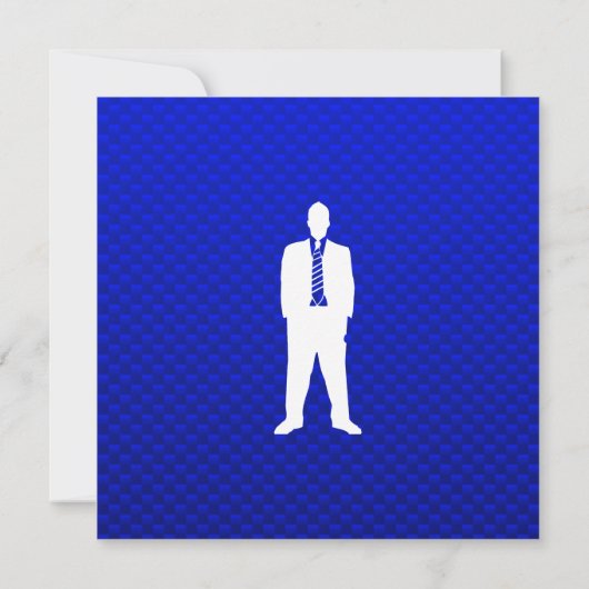 Blue Business Suit Kaart (Achterkant)