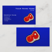 Blue Butcher's Steak Visitekaartje (Voorkant / Achterkant)