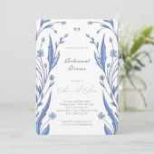 Blue Buttercup repetitie diner Kaart (Staand voorkant)