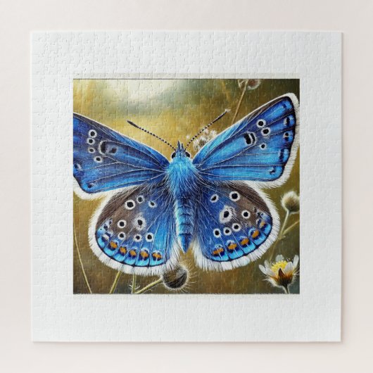 Blue butterflies 040724IREF106 - Watercolor Legpuzzel (Verticaal)