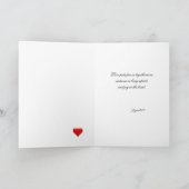 Blue Butterflies among Flowers Valentine Kaart (Binnen)