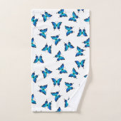 Blue Butterflies Badkamer Handdoek Set (Handdoek)