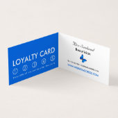 Blue Butterflies, Beauticion, Loyalty Card Visitekaartje (Binnen)
