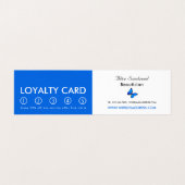 Blue Butterflies, Beauticion, Loyalty Card Visitekaartje (Binnenkant ongevouwen)