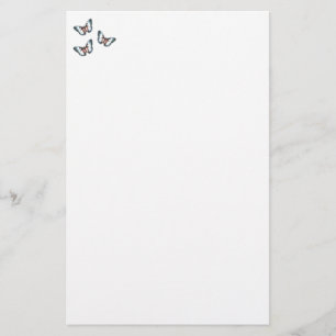 Blue Butterflies briefpapier